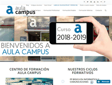 Tablet Screenshot of campusaula.com